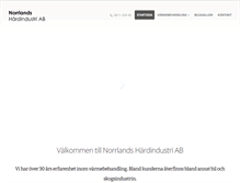 Tablet Screenshot of norrlandshardindustri.se